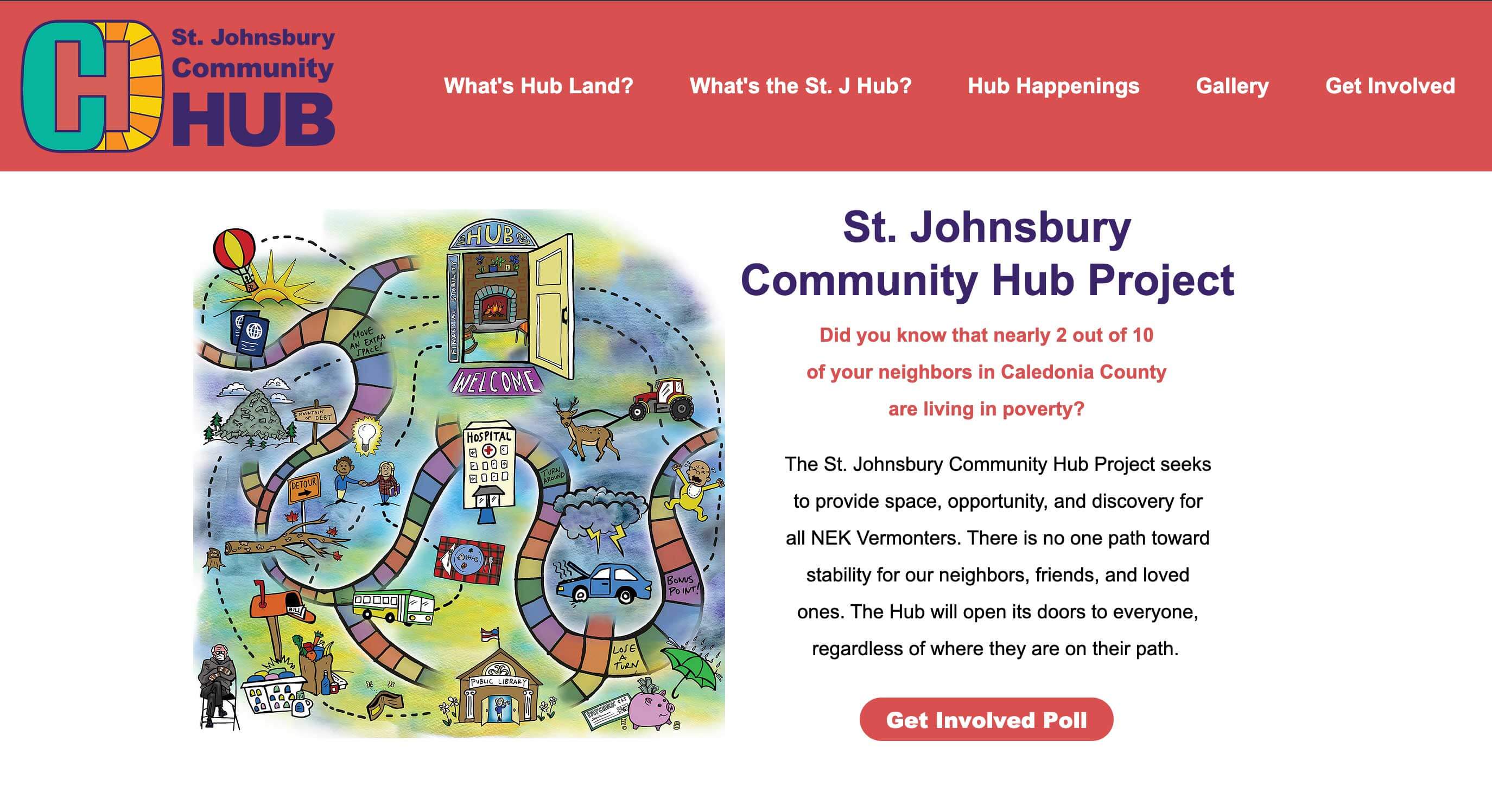 St. J Community Hub Website Design
